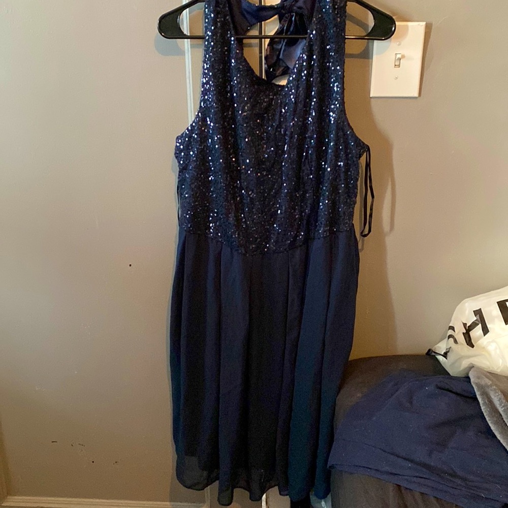 Navy Blue Cocktail Dress